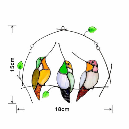 Last Day 70% OFF 🐦The Best Gift-Birds Stained  Window  Panel Hangings🎁