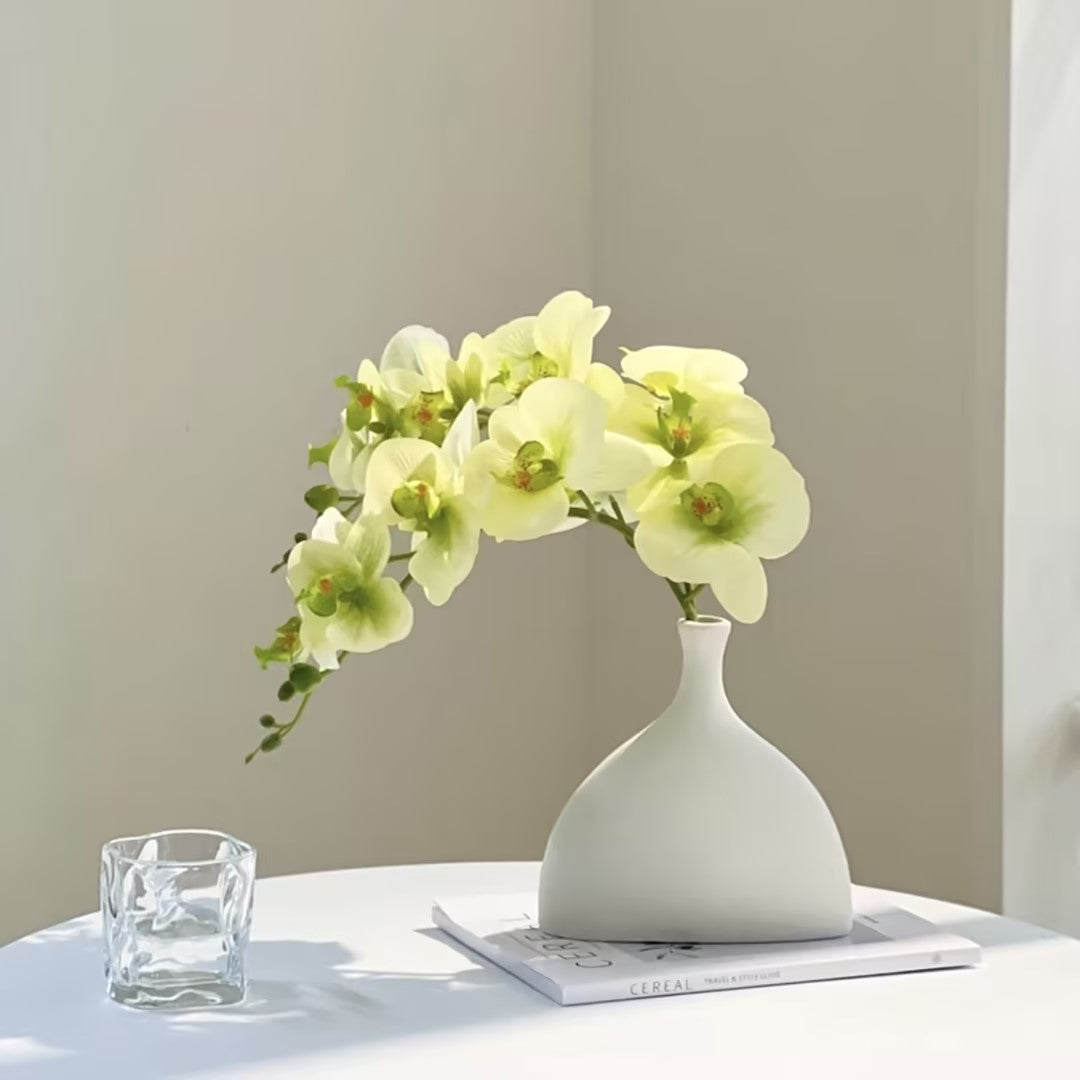 Artificial Phalaenopsis Flowers Branches Real Touch Pack of 2