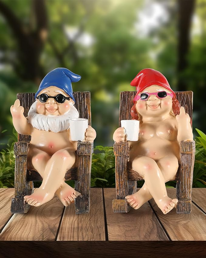 ✨Hot Sale 50% Off-Naughty Garden Gnome Funny Statue