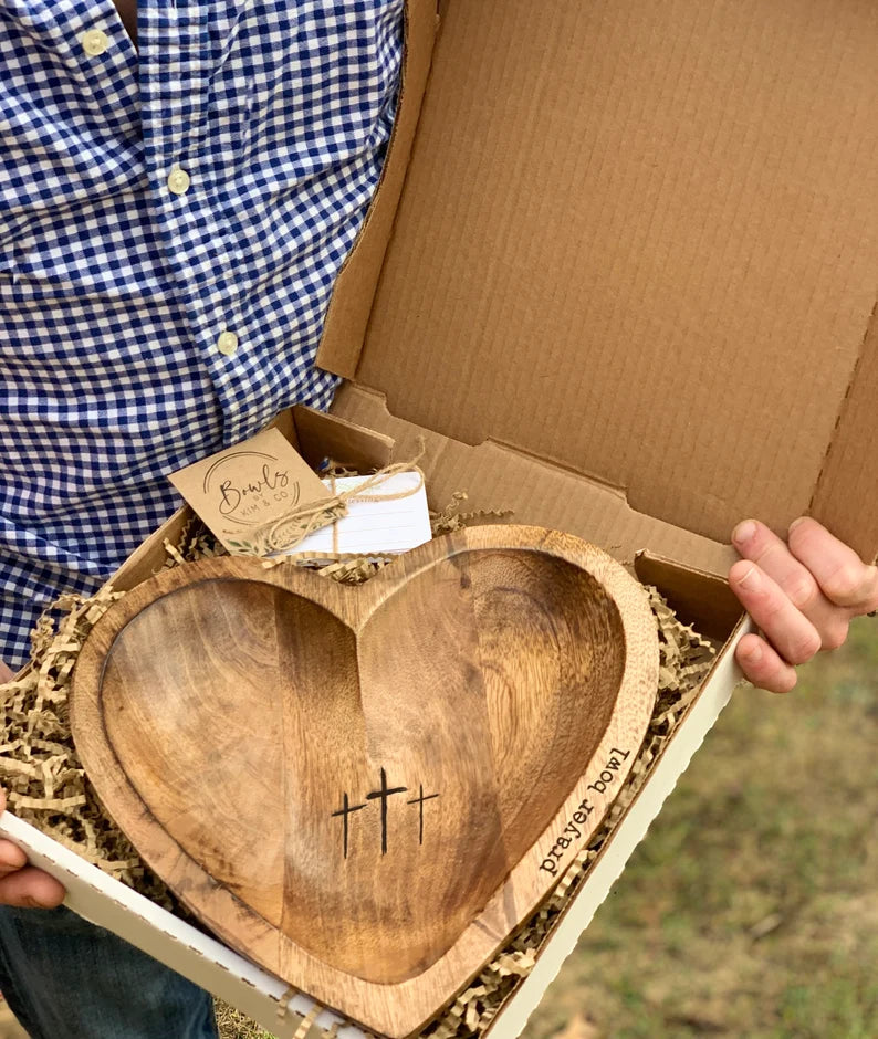 Father's Day Sales - 45% OFF🔥-New Heart Prayer Bowl Modern Cross religious gifts