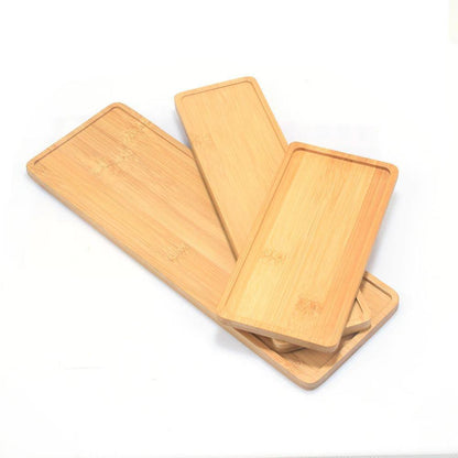 Natural Bamboo Planter Saucer Trays