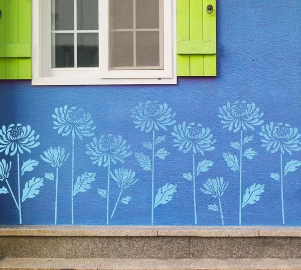 🔥Hot Sale 50% OFF🌻-Garden Fence Large Flower Stencils-DIY decoration