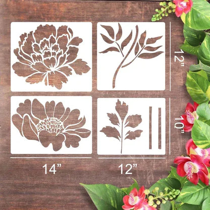 🔥Hot Sale 50% OFF🌻-Garden Fence Large Flower Stencils-DIY decoration