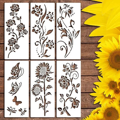 🔥Hot Sale 50% OFF🌻-Garden Fence Large Flower Stencils-DIY decoration