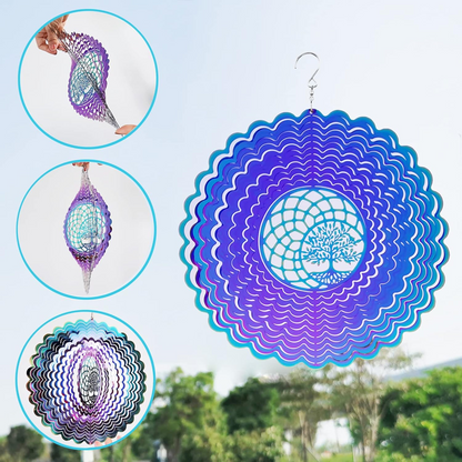 Wind Spinner 3D Hanging Yard Garden Decor