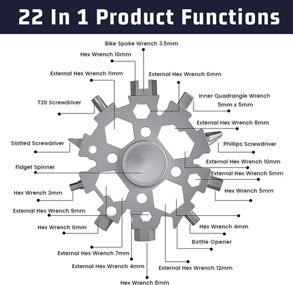 23 in 1 Snowflake Multitool