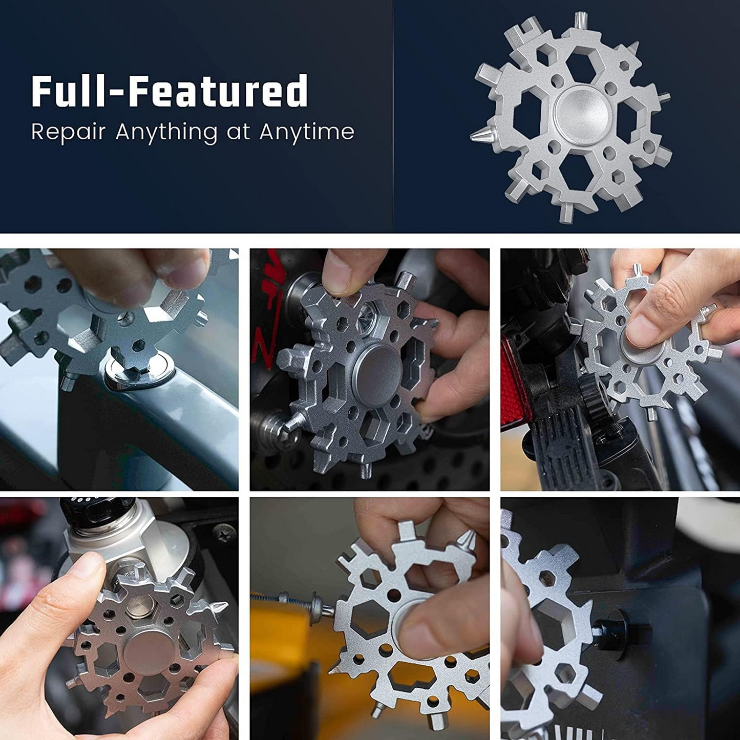 23 in 1 Snowflake Multitool