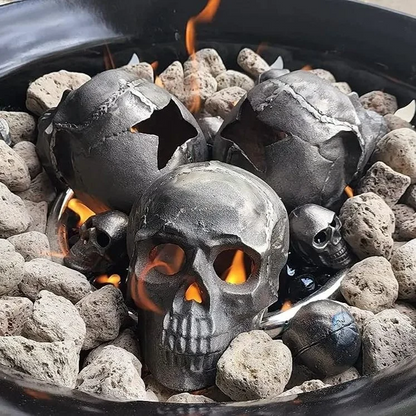 Ceramic Fireproof Fire Pit Skull💀 🎃2024 Halloween Hot Sale🔥