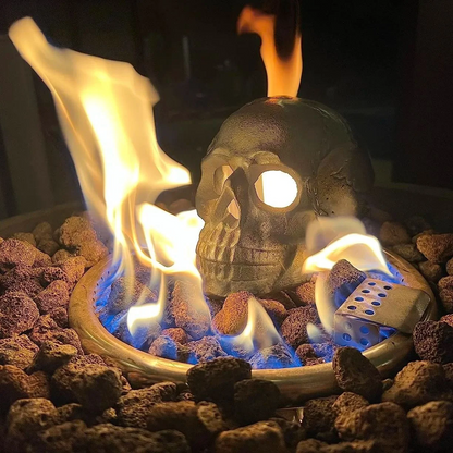 Ceramic Fireproof Fire Pit Skull💀 🎃2024 Halloween Hot Sale🔥