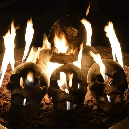 Ceramic Fireproof Fire Pit Skull💀 🎃2024 Halloween Hot Sale🔥