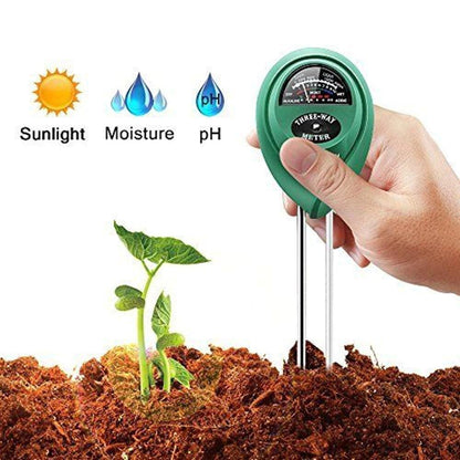 3-In-1 Battery-Free Soil Moisture, Light, and pH Meter