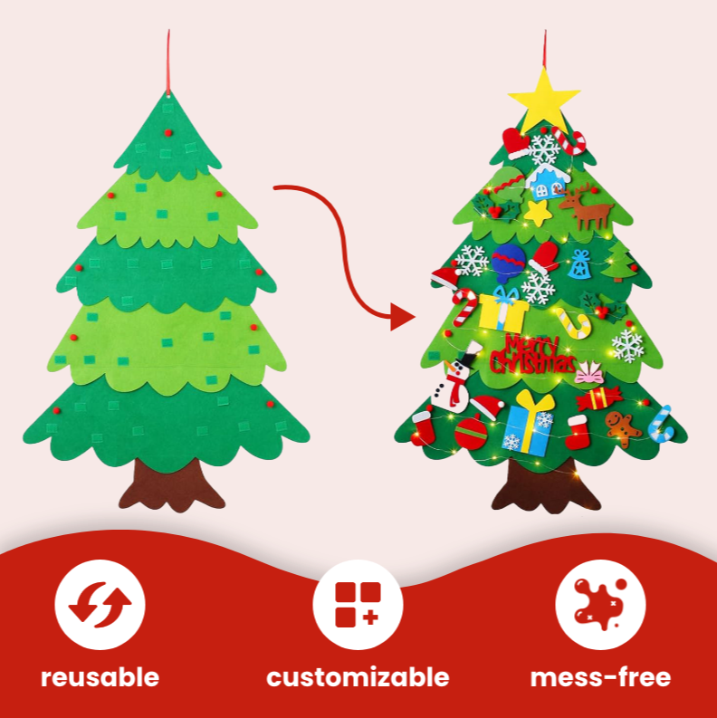 (❤️✨Clearance Sale-50% OFF) Felt Christmas Tree