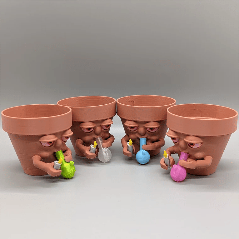 (❤️✨Last Day Promotion - 50%OFF)Pot Smoking Pot planter for succulents or houseplants ripping a bong