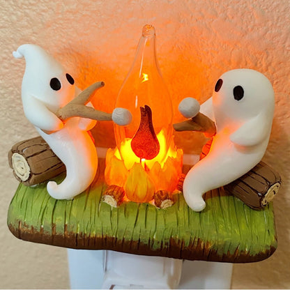 👻Halloween Sale 50% OFF - ✨🔥2024 Ghost Campfire Flickering Nightlight