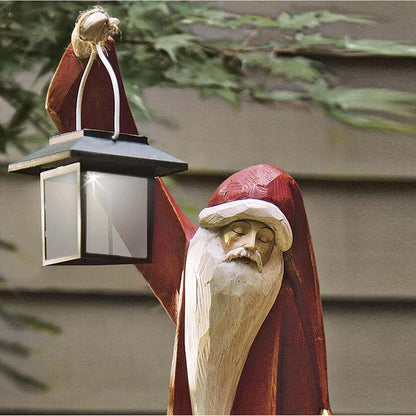 🔥Flash Sale - 70% OFF 🎄Santa and Snowman Sculpture with Solar Lantern