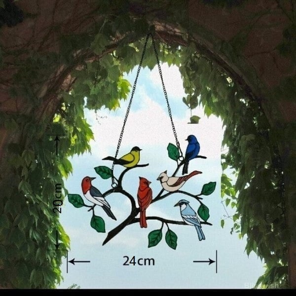 Last Day 70% OFF 🐦The Best Gift-Birds Stained  Window  Panel Hangings🎁