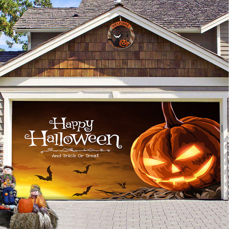 Halloween&Christmas 2024 Garage Door Decoration