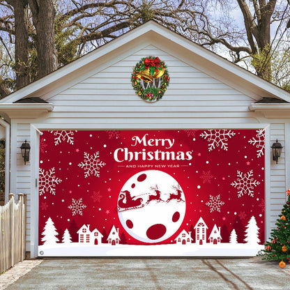 Halloween&Christmas 2024 Garage Door Decoration