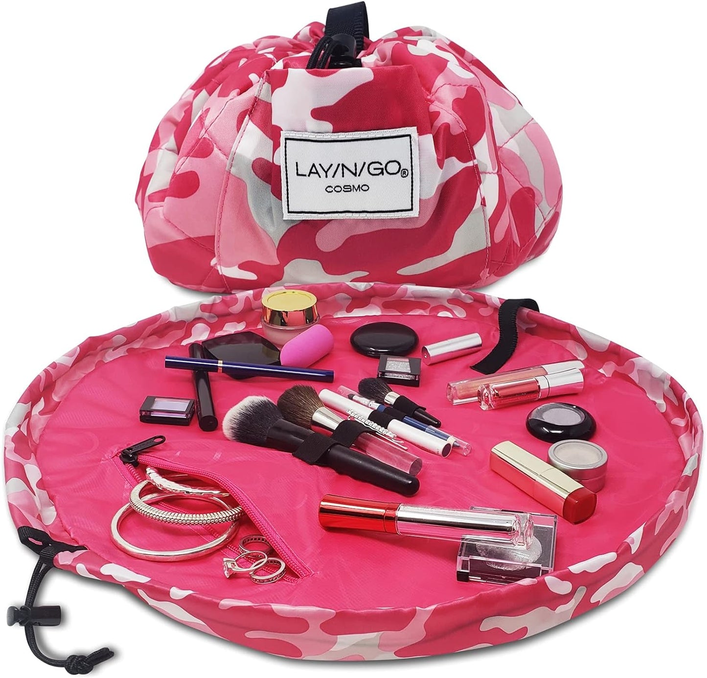 Cosmo Drawstring Cosmetic & Makeup Bag Organizer