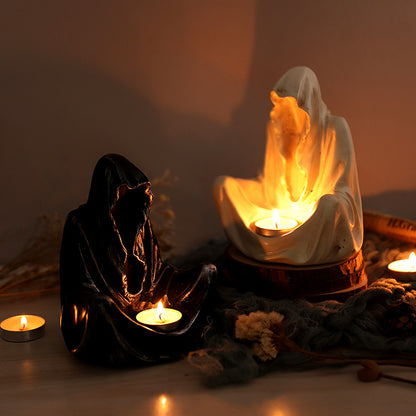 🕯️ Haunting Glow: Ghostly Wizard Candle Holder 🕯️