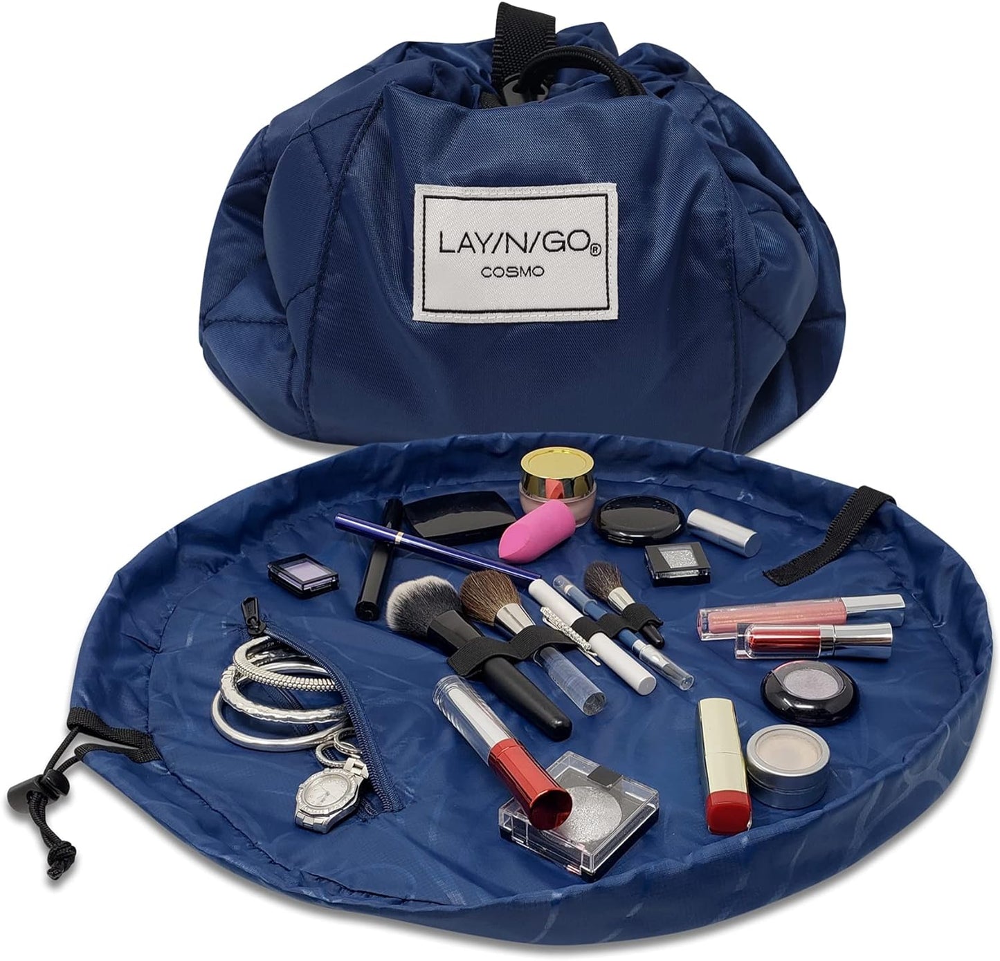 Cosmo Drawstring Cosmetic & Makeup Bag Organizer