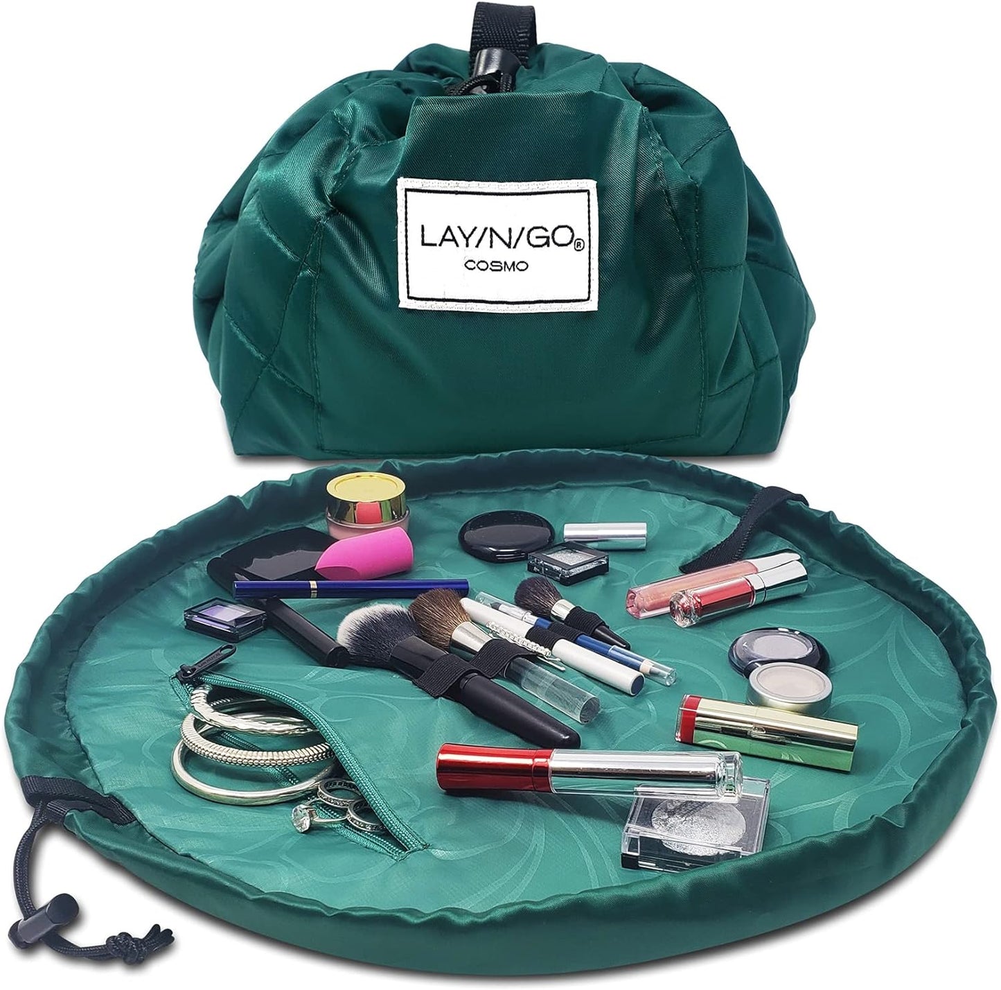 Cosmo Drawstring Cosmetic & Makeup Bag Organizer