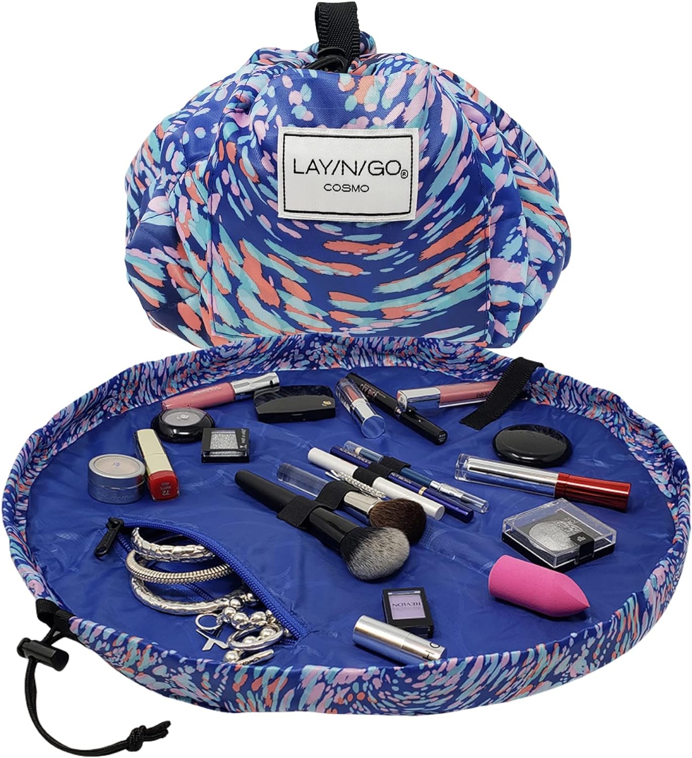 Cosmo Drawstring Cosmetic & Makeup Bag Organizer