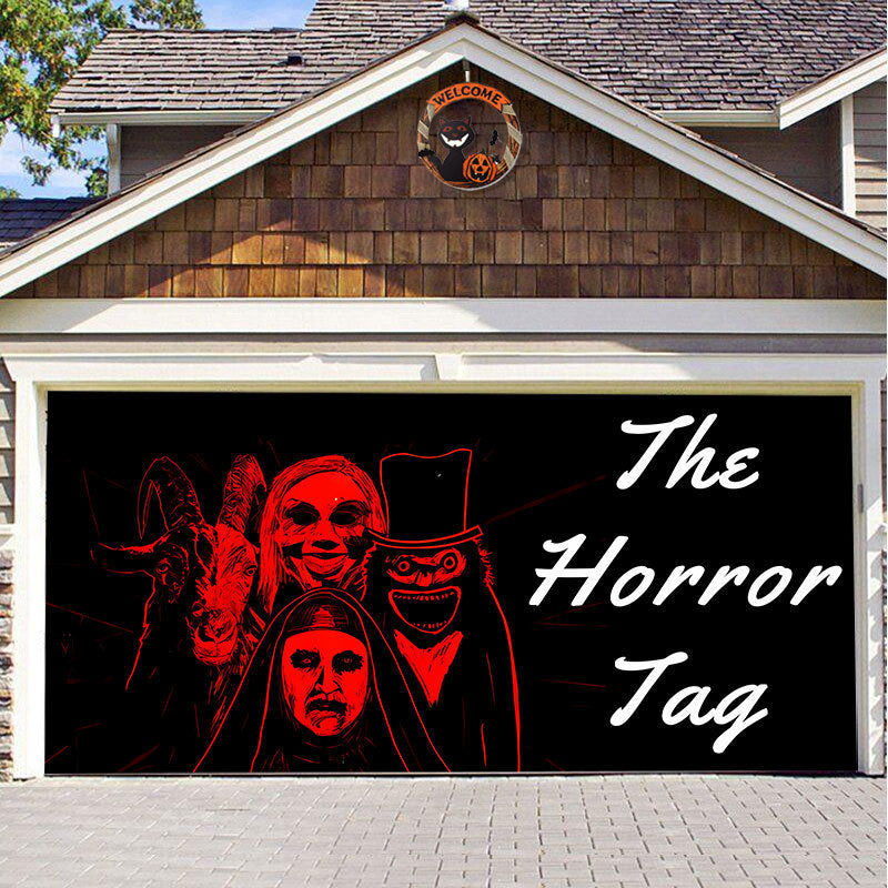 Halloween&Christmas 2024 Garage Door Decoration