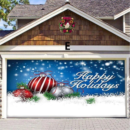 Halloween&Christmas 2024 Garage Door Decoration