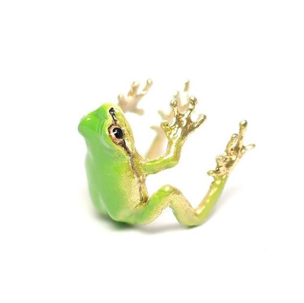 Latest-tree Frog Ring & Earrings