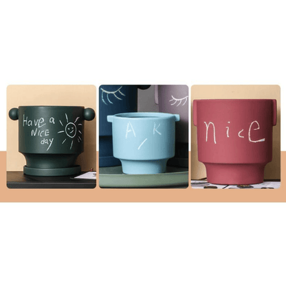 DIY Doodle Ceramic Planters