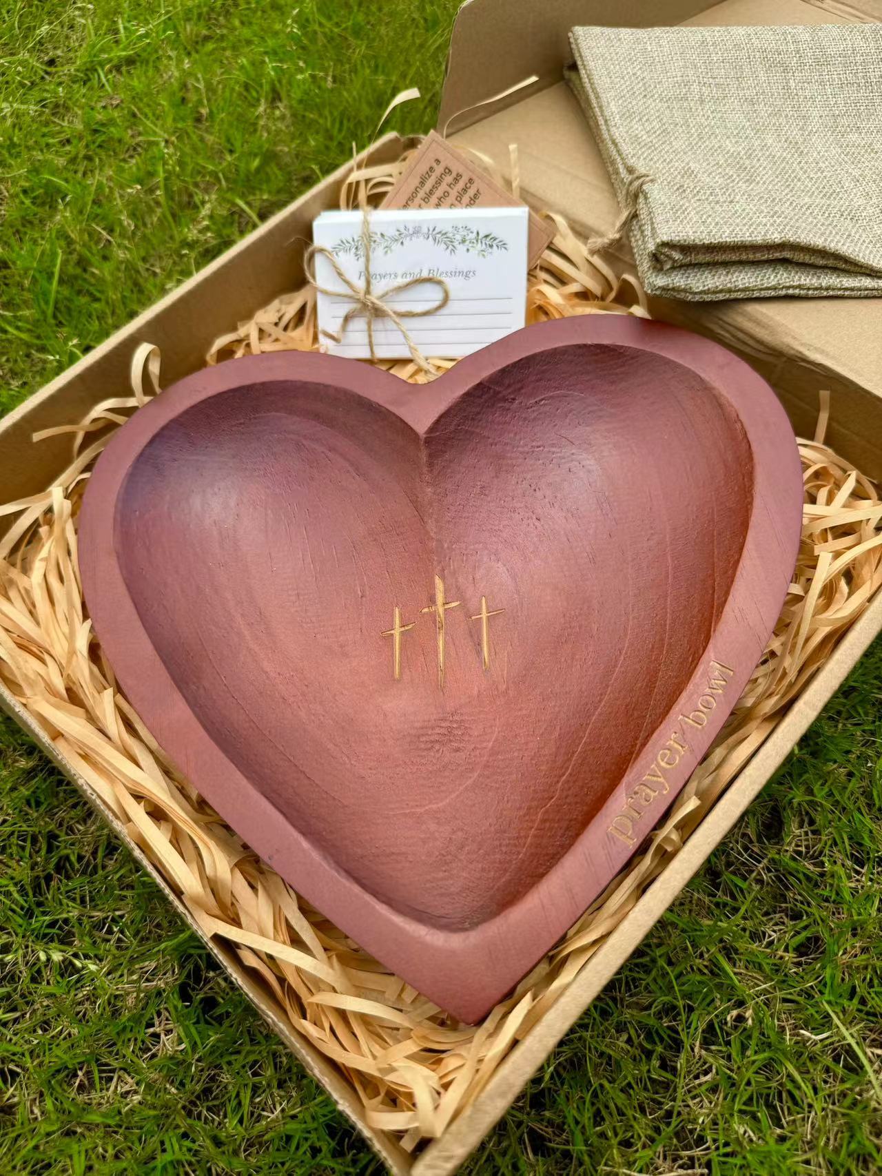 Father's Day Sales - 45% OFF🔥-New Heart Prayer Bowl Modern Cross religious gifts