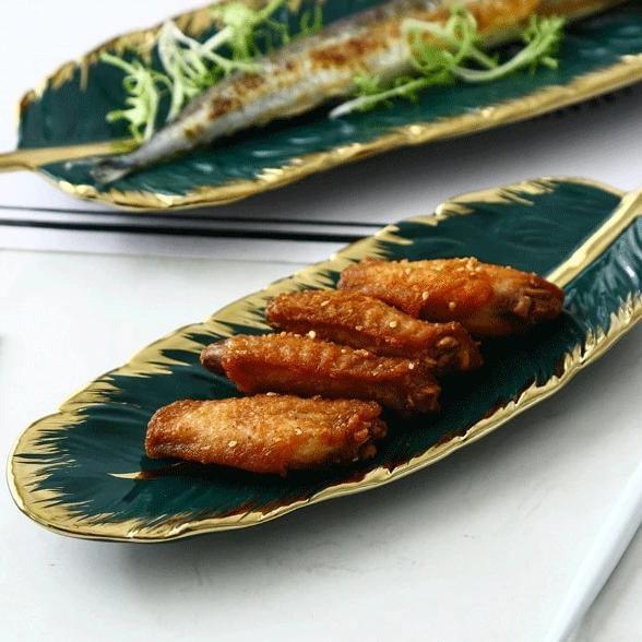 Ceramic Banana Leaf Trays