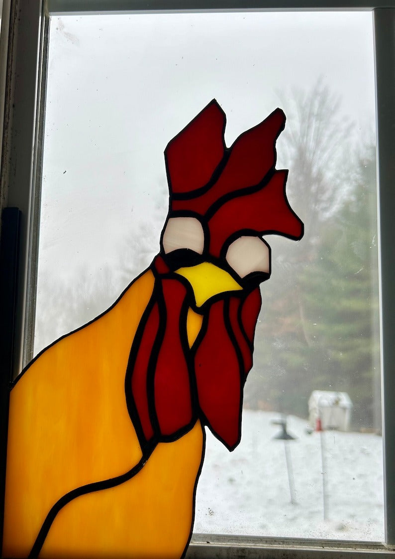 Funny Window Corner Decor - 🐓Peeping Rooster