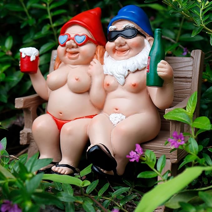 ✨Hot Sale 50% Off-Naughty Garden Gnome Funny Statue