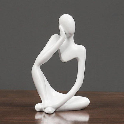 Abstract Thinker Figurine Sculpture