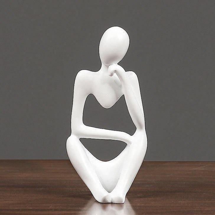 Abstract Thinker Figurine Sculpture