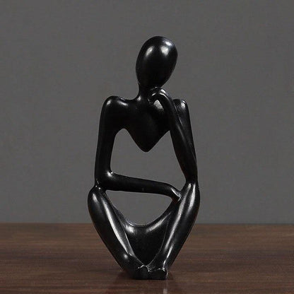 Abstract Thinker Figurine Sculpture