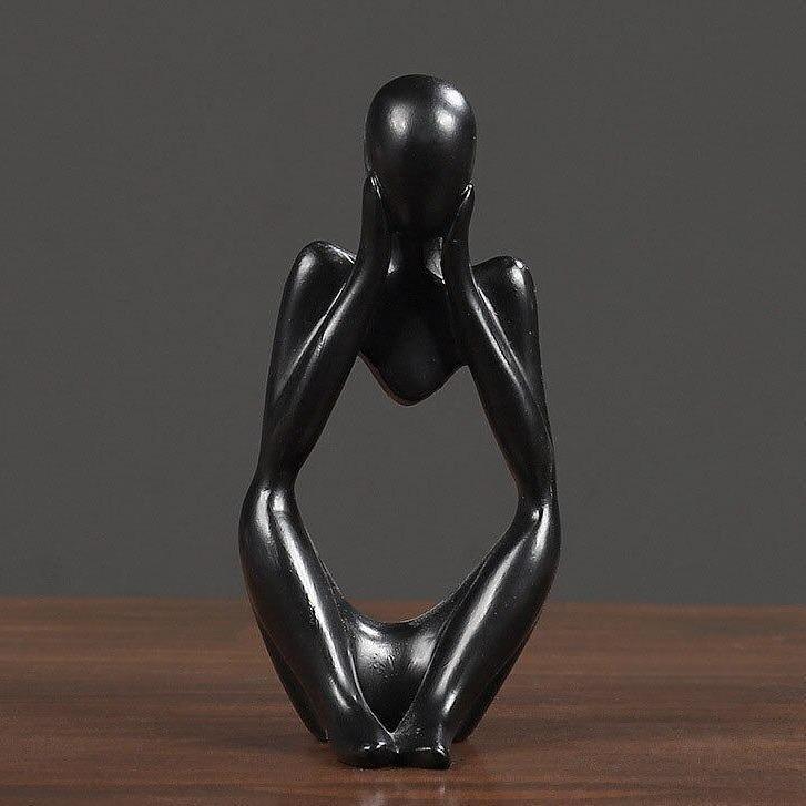 Abstract Thinker Figurine Sculpture