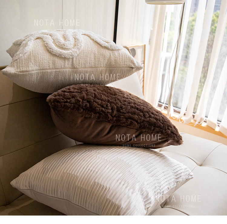 Cream Style Throw Pillow Covers