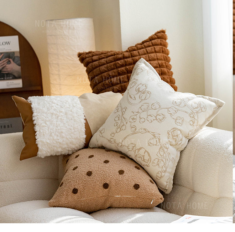 Wabi-sabi Style Plush Throw Pillow Covers