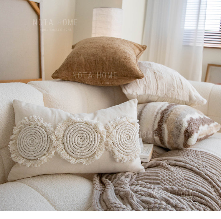 Plush Retro Throw Pillow Covers