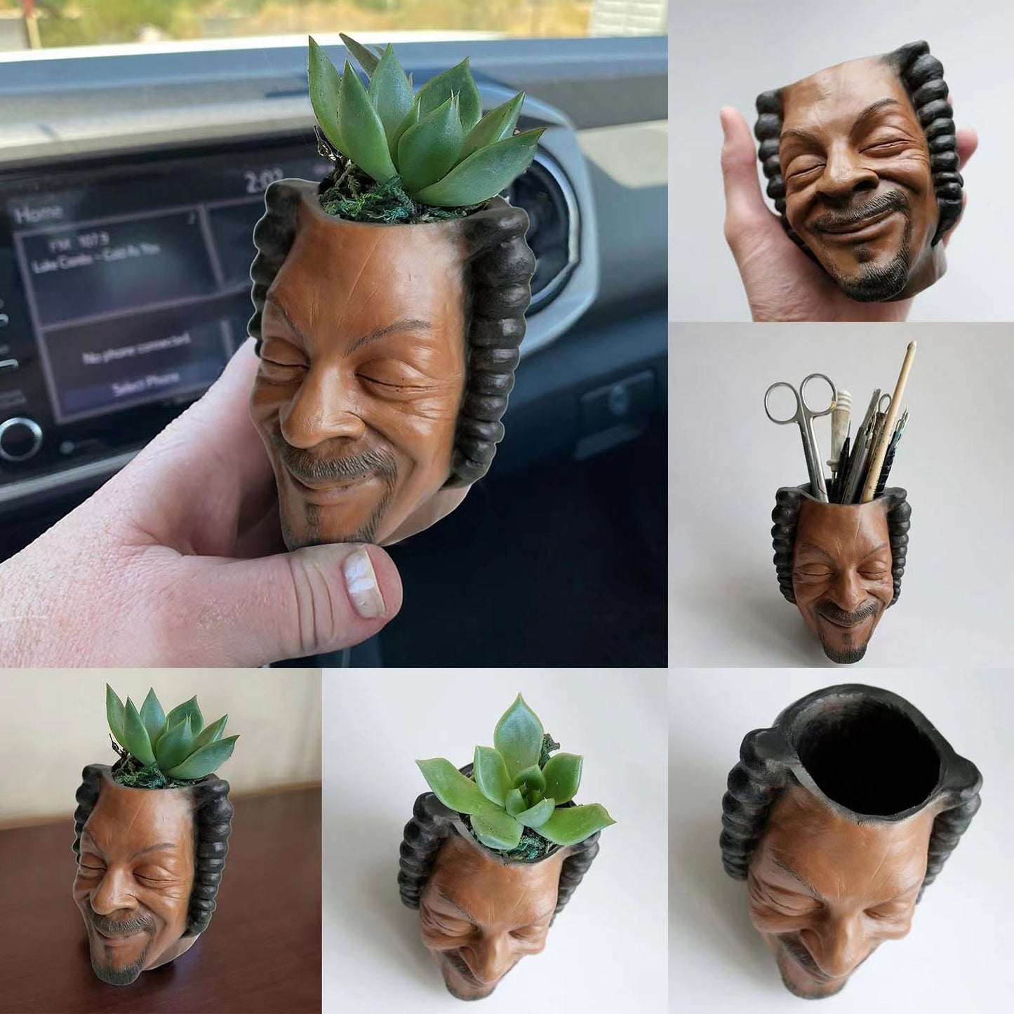 (❤️✨Last Day Promotion - 50%OFF)Pot planter for succulents or houseplants ripping a bong