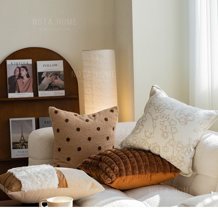 Wabi-sabi Style Plush Throw Pillow Covers