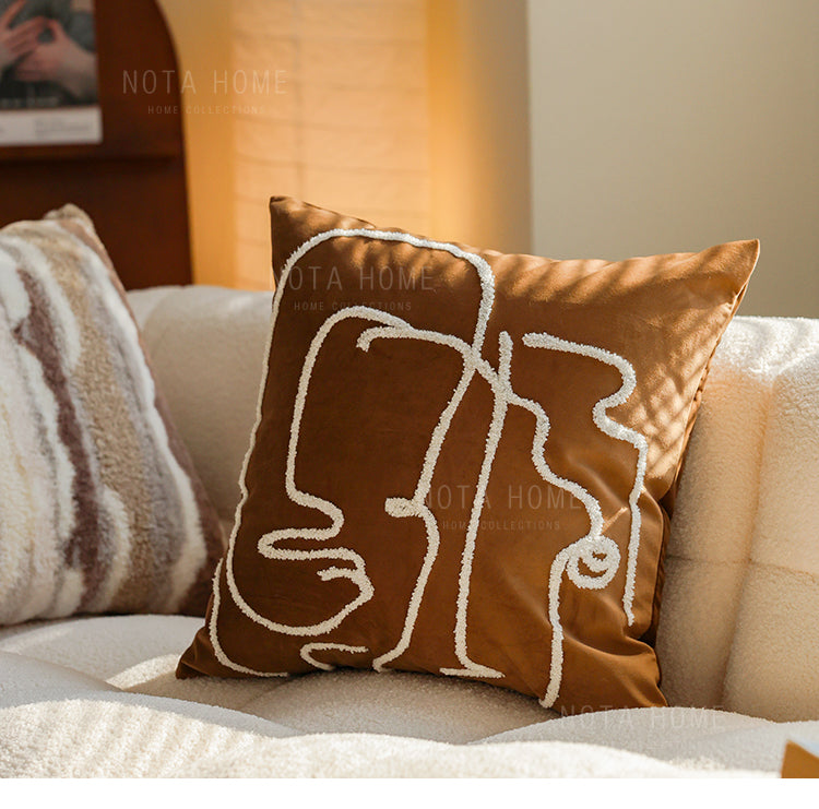 Retro Style Plush Throw Pillow Covers