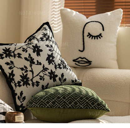 Embroidered Throw Pillow Covers