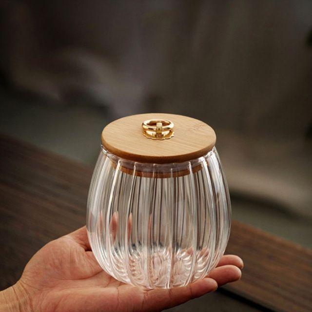 Charm Ripple Glass Storage Jars with Lid