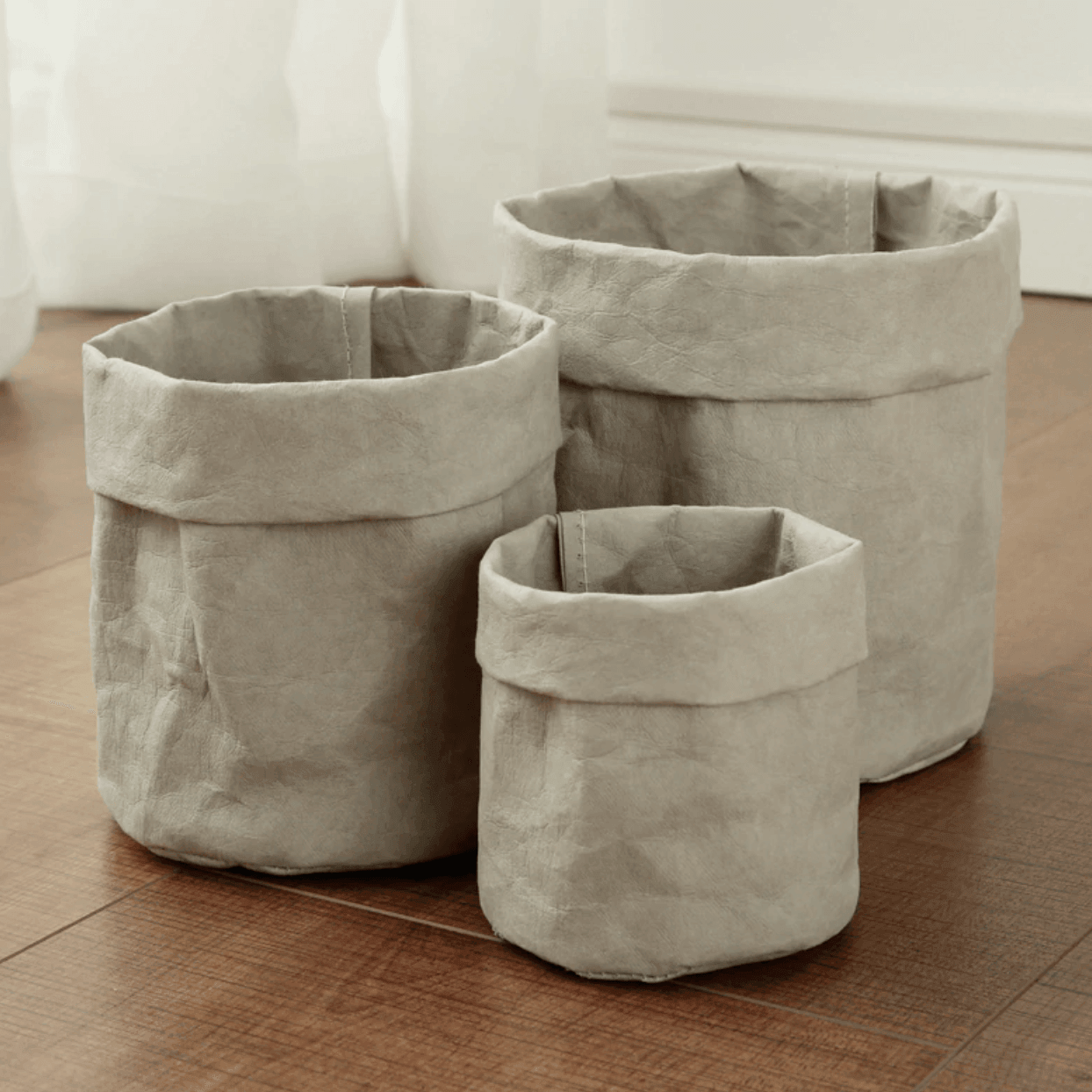 Rustic Cloth Planter Basket