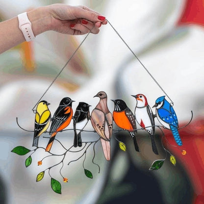 Last Day 70% OFF 🐦The Best Gift-Birds Stained  Window  Panel Hangings🎁