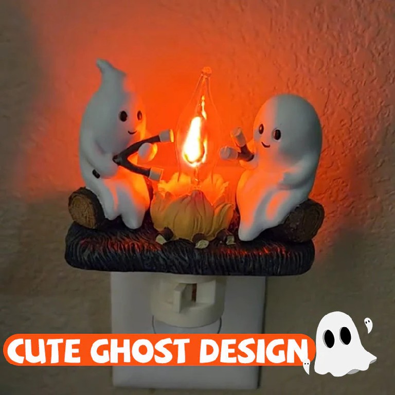 👻Halloween Sale 50% OFF - ✨🔥2024 Ghost Campfire Flickering Nightlight